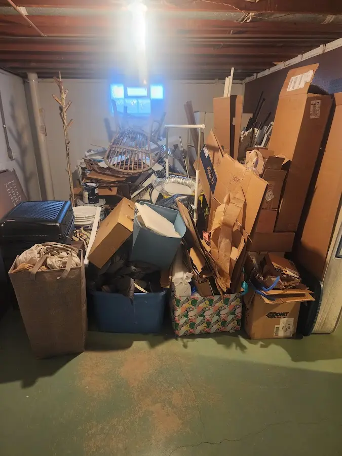 Roll-off dumpster container at job site for 2 Yard Dumpster Rental in Fort Stockton